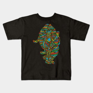 Crouching Tiger, Hidden Zebra Kids T-Shirt